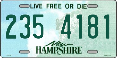 NH license plate 2354181