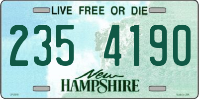 NH license plate 2354190
