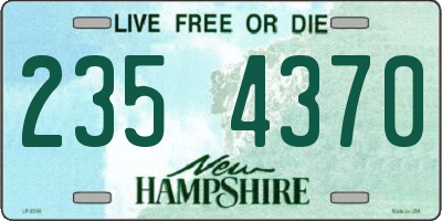 NH license plate 2354370