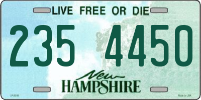 NH license plate 2354450