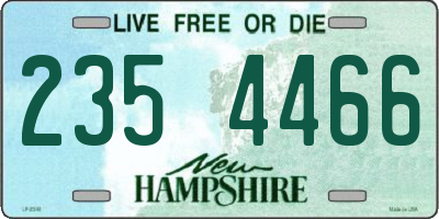 NH license plate 2354466