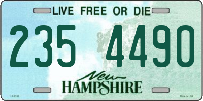 NH license plate 2354490