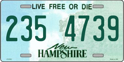 NH license plate 2354739
