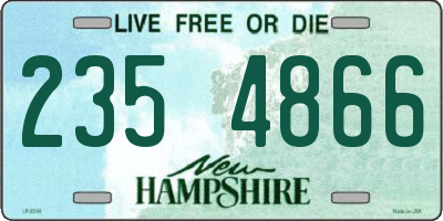 NH license plate 2354866
