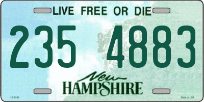 NH license plate 2354883