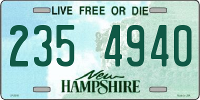 NH license plate 2354940