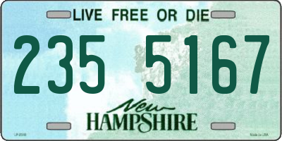 NH license plate 2355167
