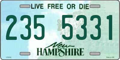 NH license plate 2355331