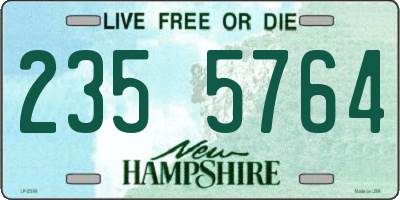 NH license plate 2355764