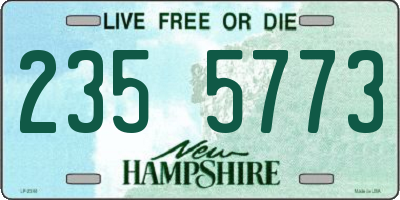 NH license plate 2355773