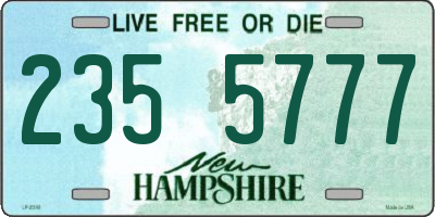 NH license plate 2355777