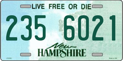 NH license plate 2356021
