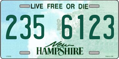 NH license plate 2356123