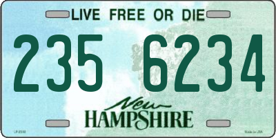 NH license plate 2356234