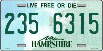 NH license plate 2356315