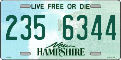 NH license plate 2356344