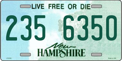 NH license plate 2356350