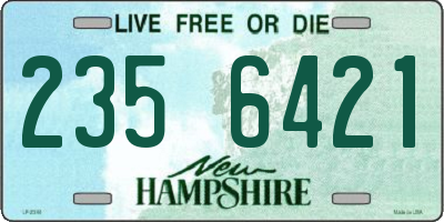 NH license plate 2356421