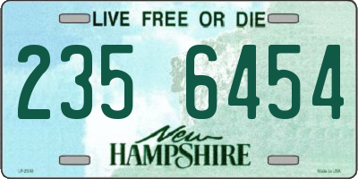 NH license plate 2356454