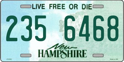 NH license plate 2356468