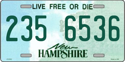 NH license plate 2356536