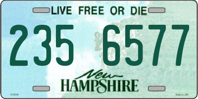 NH license plate 2356577