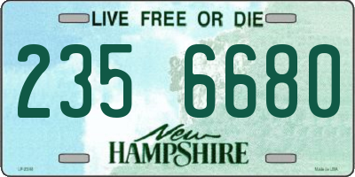 NH license plate 2356680