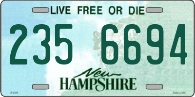 NH license plate 2356694