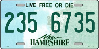 NH license plate 2356735
