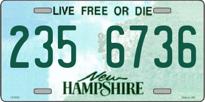 NH license plate 2356736