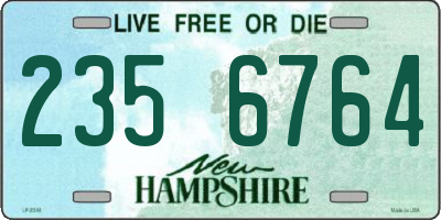 NH license plate 2356764