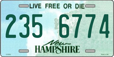 NH license plate 2356774