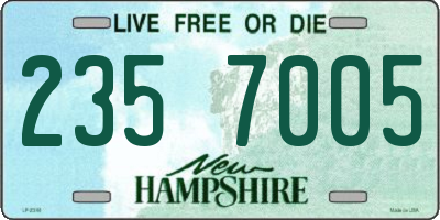 NH license plate 2357005