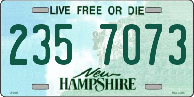 NH license plate 2357073