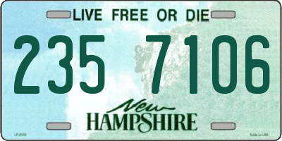NH license plate 2357106