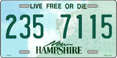 NH license plate 2357115