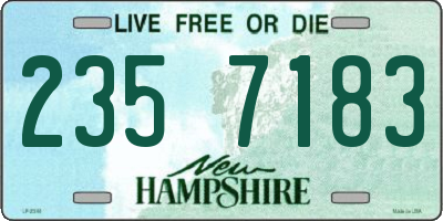 NH license plate 2357183