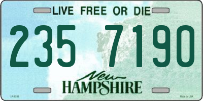 NH license plate 2357190