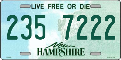 NH license plate 2357222