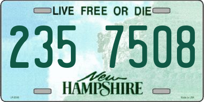 NH license plate 2357508