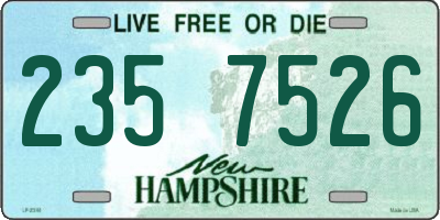 NH license plate 2357526