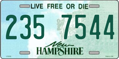NH license plate 2357544