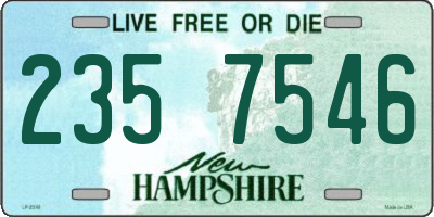NH license plate 2357546