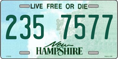 NH license plate 2357577