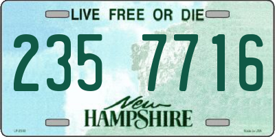 NH license plate 2357716
