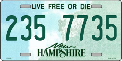 NH license plate 2357735