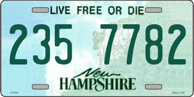 NH license plate 2357782