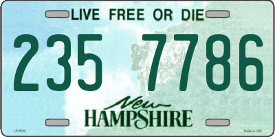 NH license plate 2357786