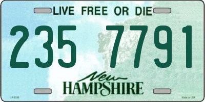 NH license plate 2357791