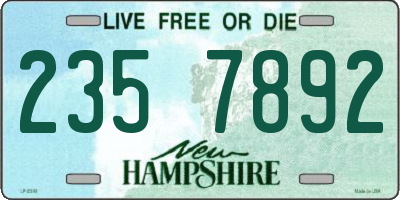 NH license plate 2357892